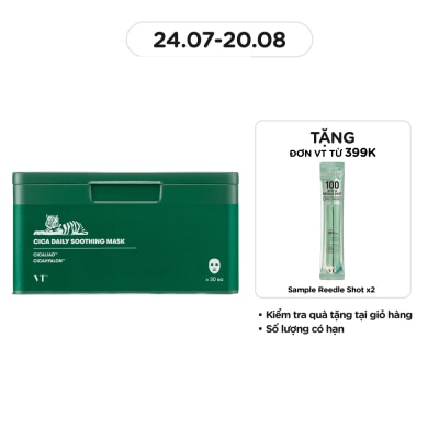 VT Mặt Nạ Dưỡng Da VT Cica Daily Soothing Mask 30 Miếng/ 350g