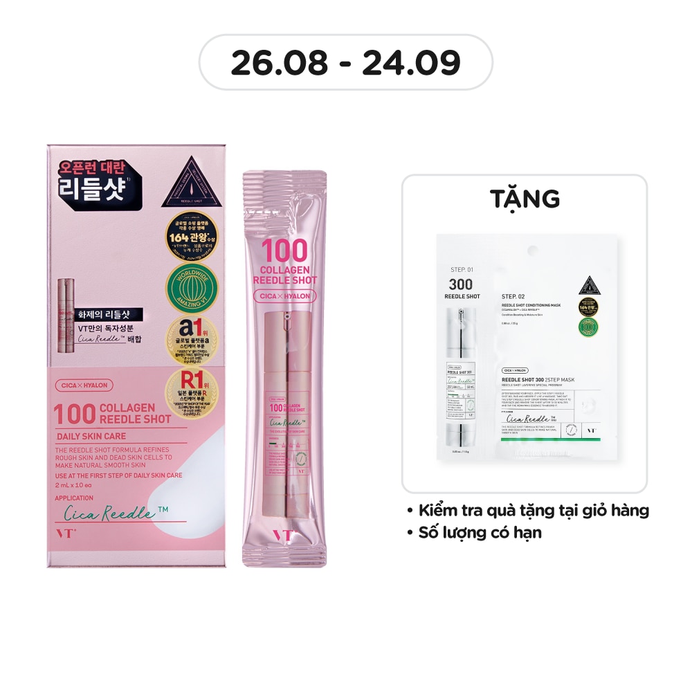 Tinh Chất VT 100 Collagen Reedle Shot 2ml x 10pcs