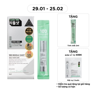 VT Tinh Chất Dưỡng Ẩm VT 100 Reedle Shot 2ml x 10pcs