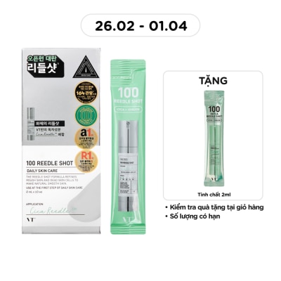 VT Tinh Chất Dưỡng Ẩm VT 100 Reedle Shot 2ml x 10pcs
