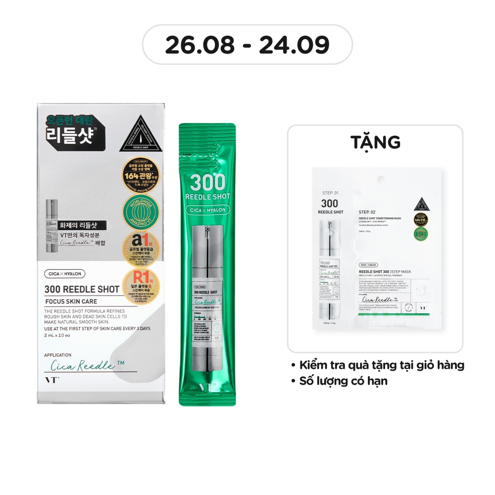 Tinh Chất Dưỡng Sáng VT 300 Reedle Shot 2ml x 10pcs