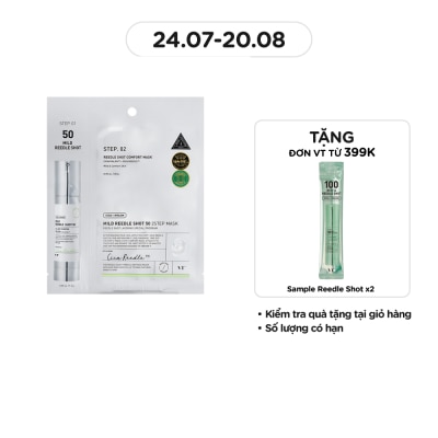 VT Mặt Nạ Dưỡng Da VT Mild Reedle Shot 50 2Step Mask 1.5g+20g