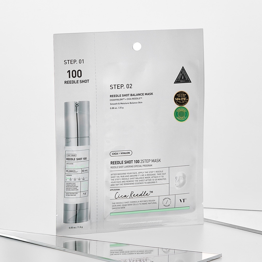 Mặt Nạ Dưỡng Da VT Reedle Shot 100 2Step Mask 1.5g+20g