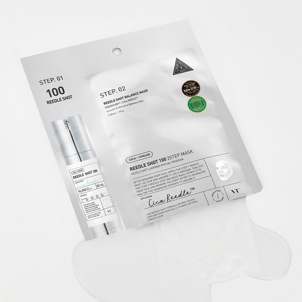 Mặt Nạ Dưỡng Da VT Reedle Shot 100 2Step Mask 1.5g+20g