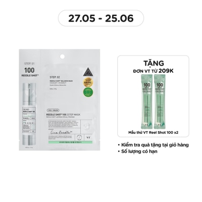 VT Mặt Nạ Dưỡng Da VT Reedle Shot 100 2Step Mask 1.5g+20g