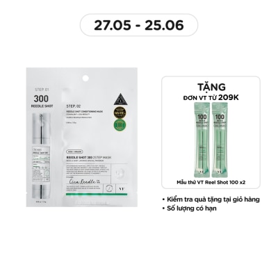 VT Mặt Nạ Dưỡng Da VT Reedle Shot 300 2Step Mask 1.5g+20g