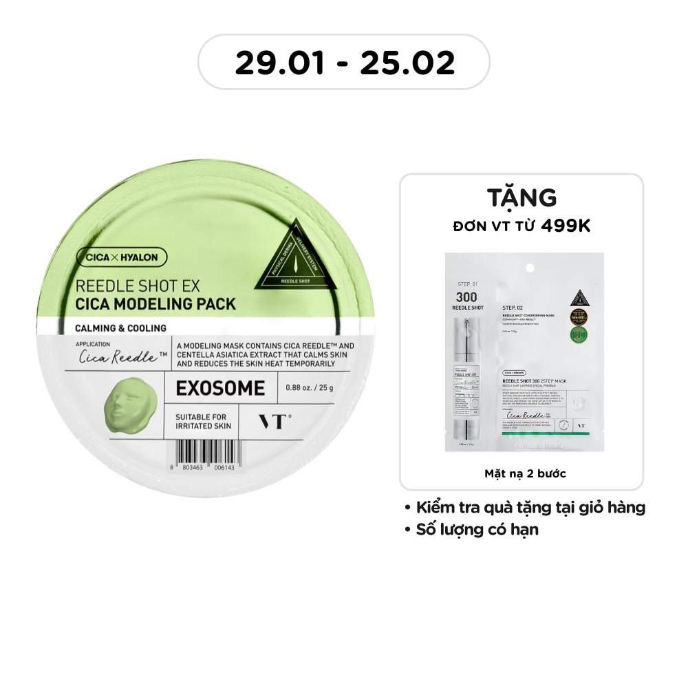 Mặt Nạ Dẻo VT Reedle Shot Ex Cica Modeling Pack 25g