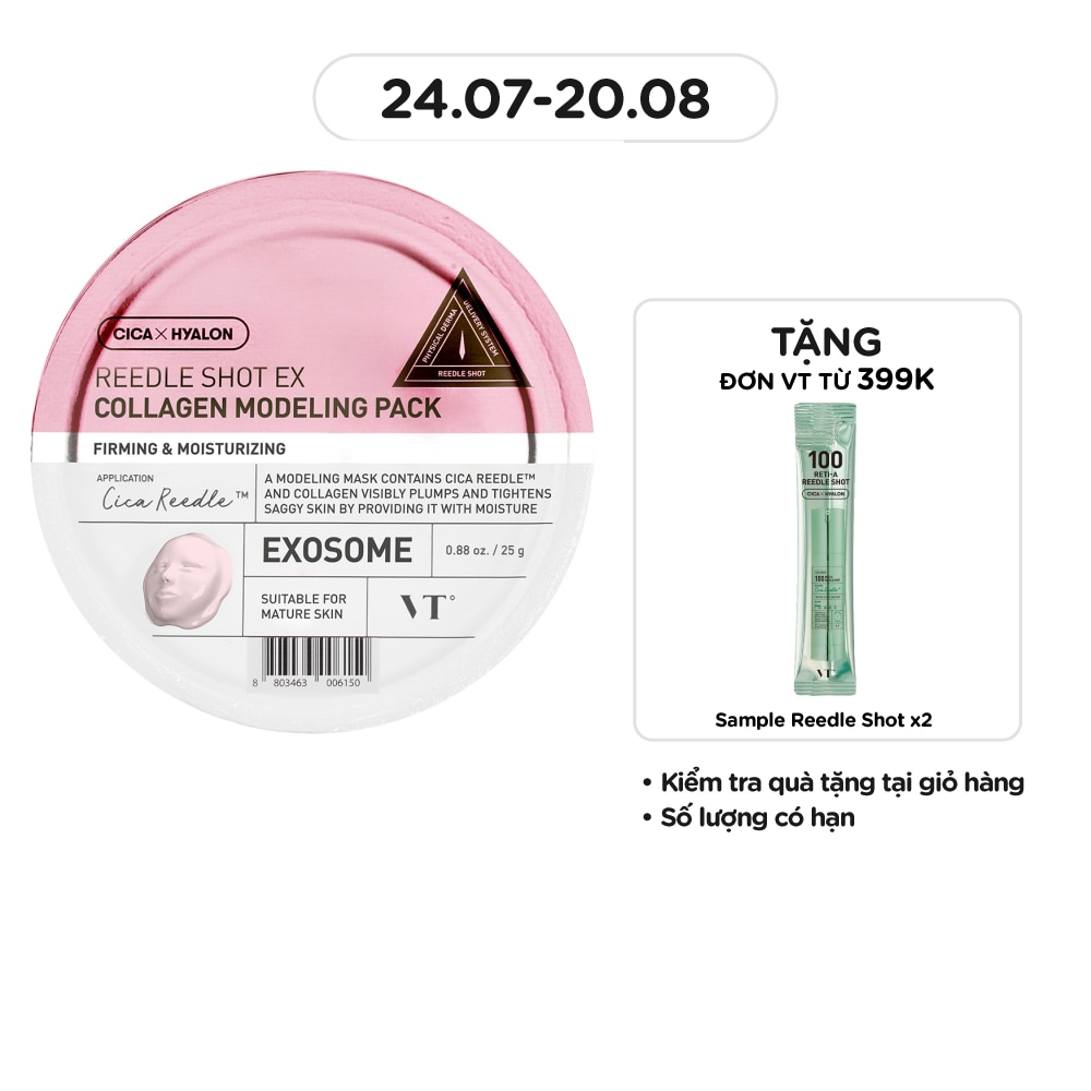 Mặt Nạ Dẻo VT Reedle Shot Ex Collagen Modeling Pack 25g