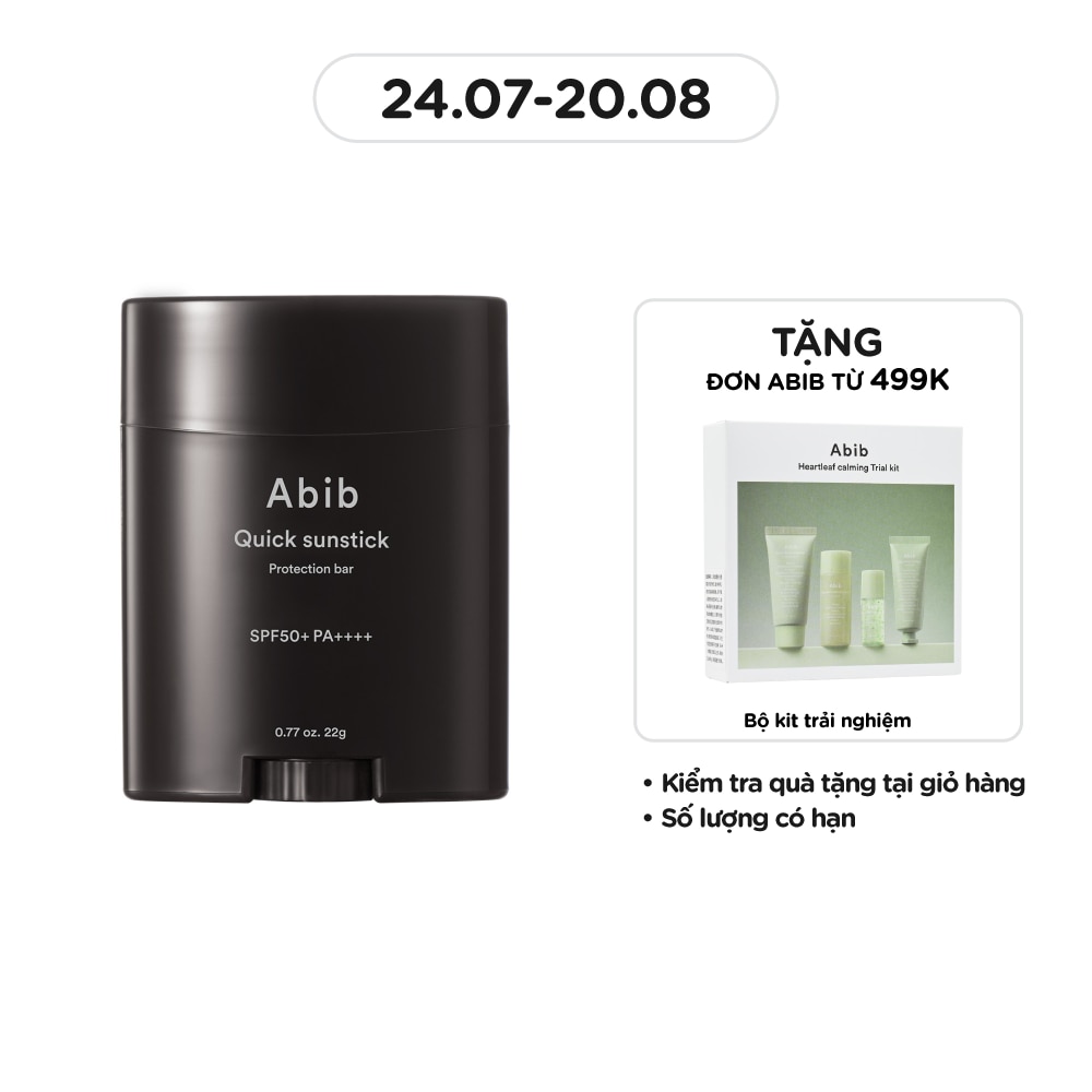 Sáp Chống Nắng Abib Quick Sunstick Protection Bar SPF50+ PA++++ 22g