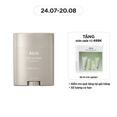 ABIB Sáp Chống Nắng Abib Airy Sunstick Smoothing Bar SPF50+ PA++++ 23g