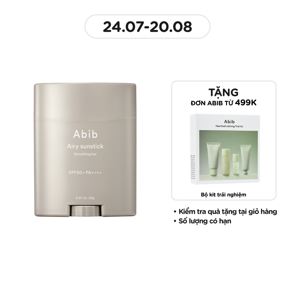 Sáp Chống Nắng Abib Airy Sunstick Smoothing Bar SPF50+ PA++++ 23g