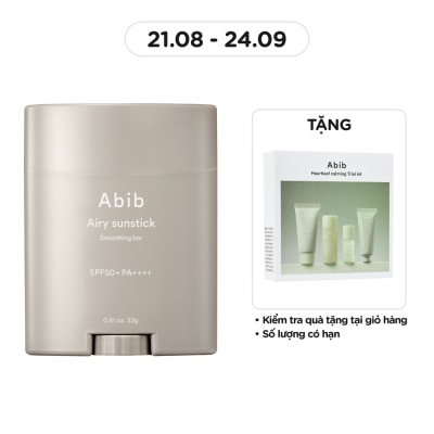ABIB Sáp Chống Nắng Abib Airy Sunstick Smoothing Bar SPF50+ PA++++ 23g