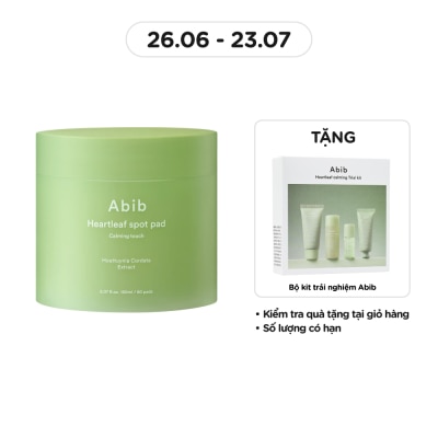 ABIB Heartleaf Spot Pad Calming Touch 80 Miếng/150ml
