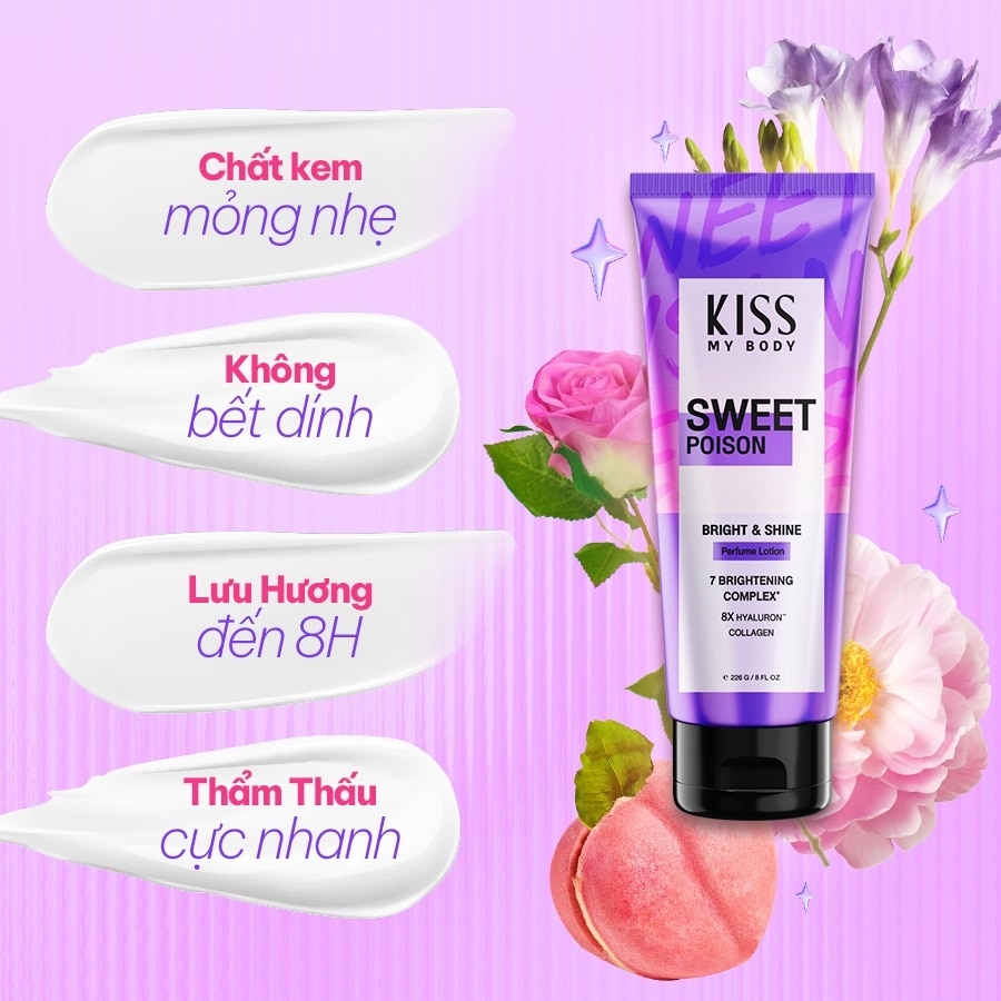 Bright & Shine Perfume Lotion Sweet Poison 226g
