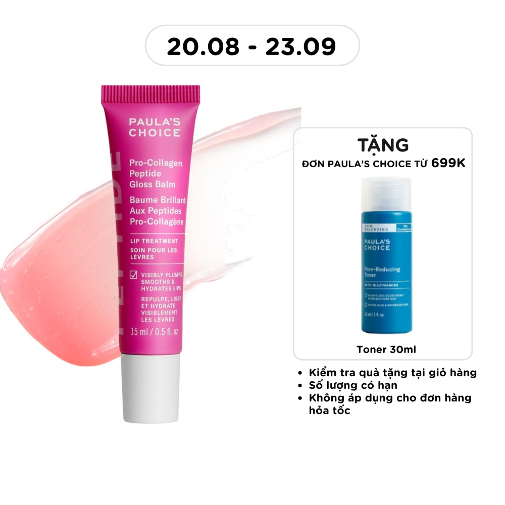 Son Dưỡng Paula’s Choice Làm Mềm và Giảm Nếp Nhăn Môi Pro-Collagen Peptide Gloss Balm 15ml image