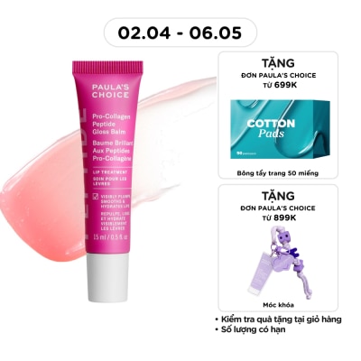 PAULA'S CHOICE - Son Dưỡng Paula’s Choice Làm Mềm và Giảm Nếp Nhăn Môi Pro-Collagen Peptide Gloss Balm 15ml