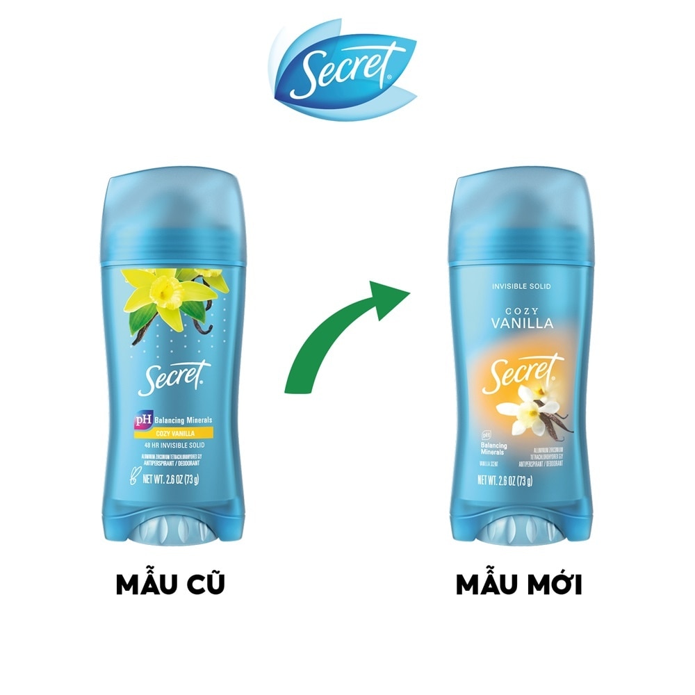 Sáp Khử Mùi Secret Cozy Vanilla 73g