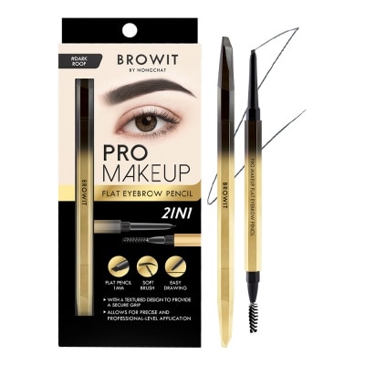 BROWIT Chì Kẻ Mày Browit Pro Makeup Flat Eyebrow Pencil 0.08g .#Dark Roof