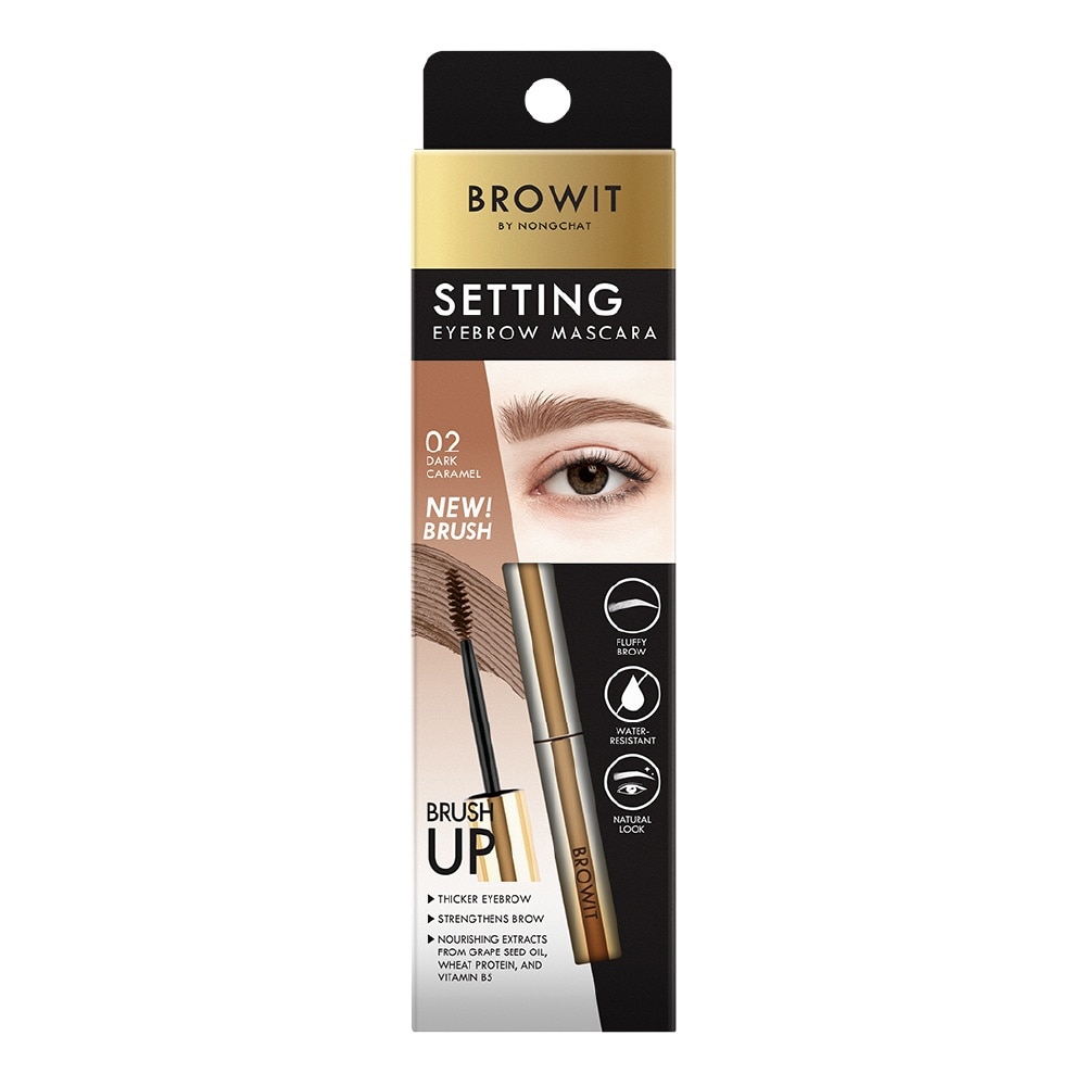Mascara Chân Mày Browit Setting Eyebrow Mascara 2g .#02 Dark Caramel