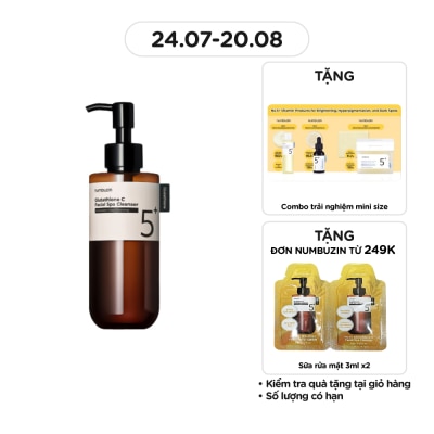 NUMBUZIN Dầu Tẩy Trang Numbuzin No.5 Glutathione C Facial Spa Cleanser 200ml