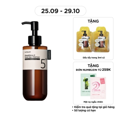 NUMBUZIN Dầu Tẩy Trang Numbuzin No.5 Glutathione C Facial Spa Cleanser 200ml