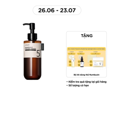 NUMBUZIN Dầu Tẩy Trang Numbuzin No.5 Glutathione C Facial Spa Cleanser 200ml