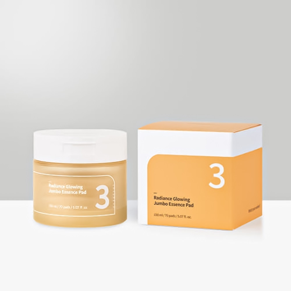 Nước Hoa Hồng Dạng Miếng Numbuzin No.3 Radiance Glowing Jumbo Essence Pad 70 Miếng/ 150ml