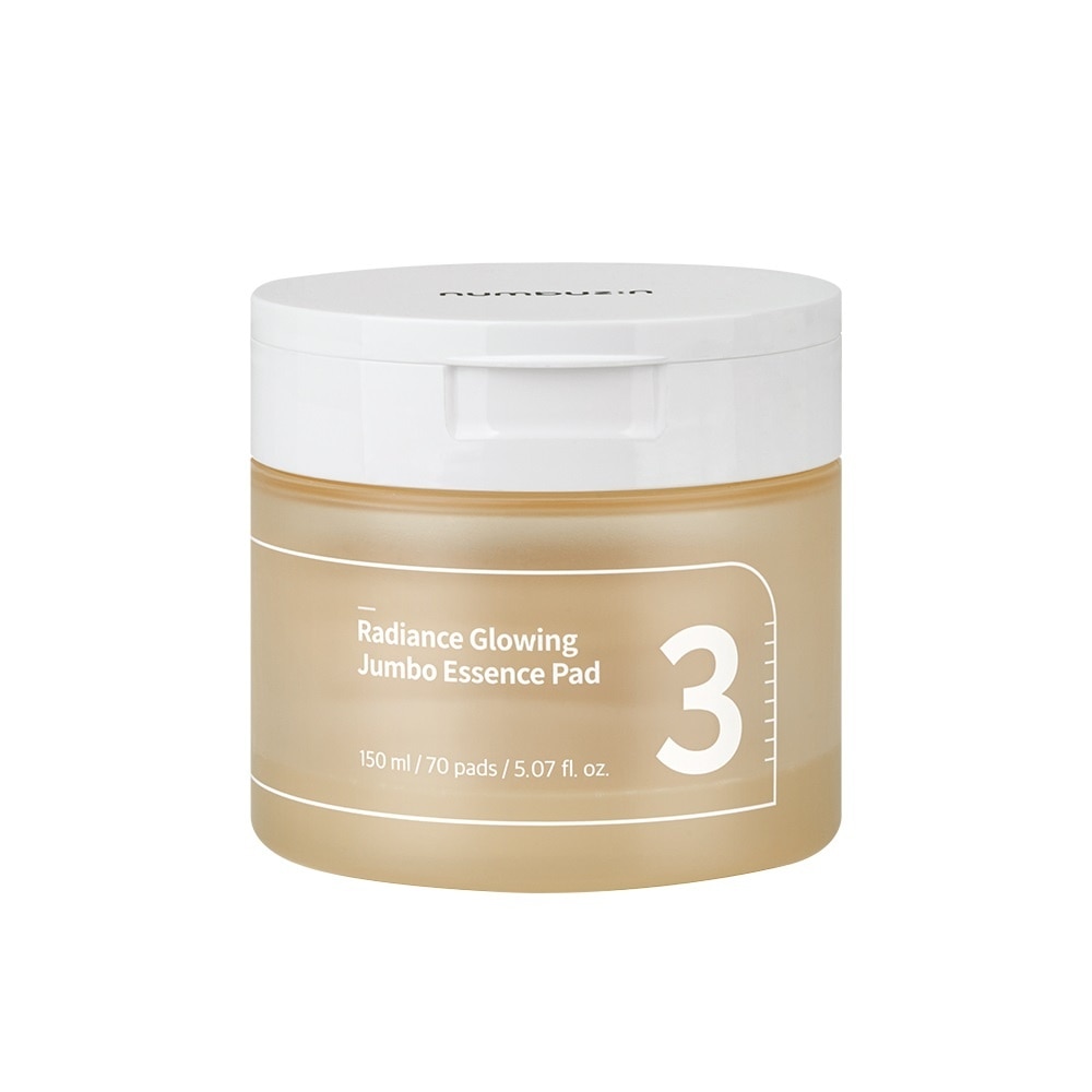 Nước Hoa Hồng Dạng Miếng Numbuzin No.3 Radiance Glowing Jumbo Essence Pad 70 Miếng/ 150ml
