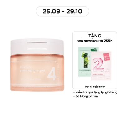NUMBUZIN No.4 Pore Zero Peeled Egg Toner Pad 70 Miếng/ 190ml