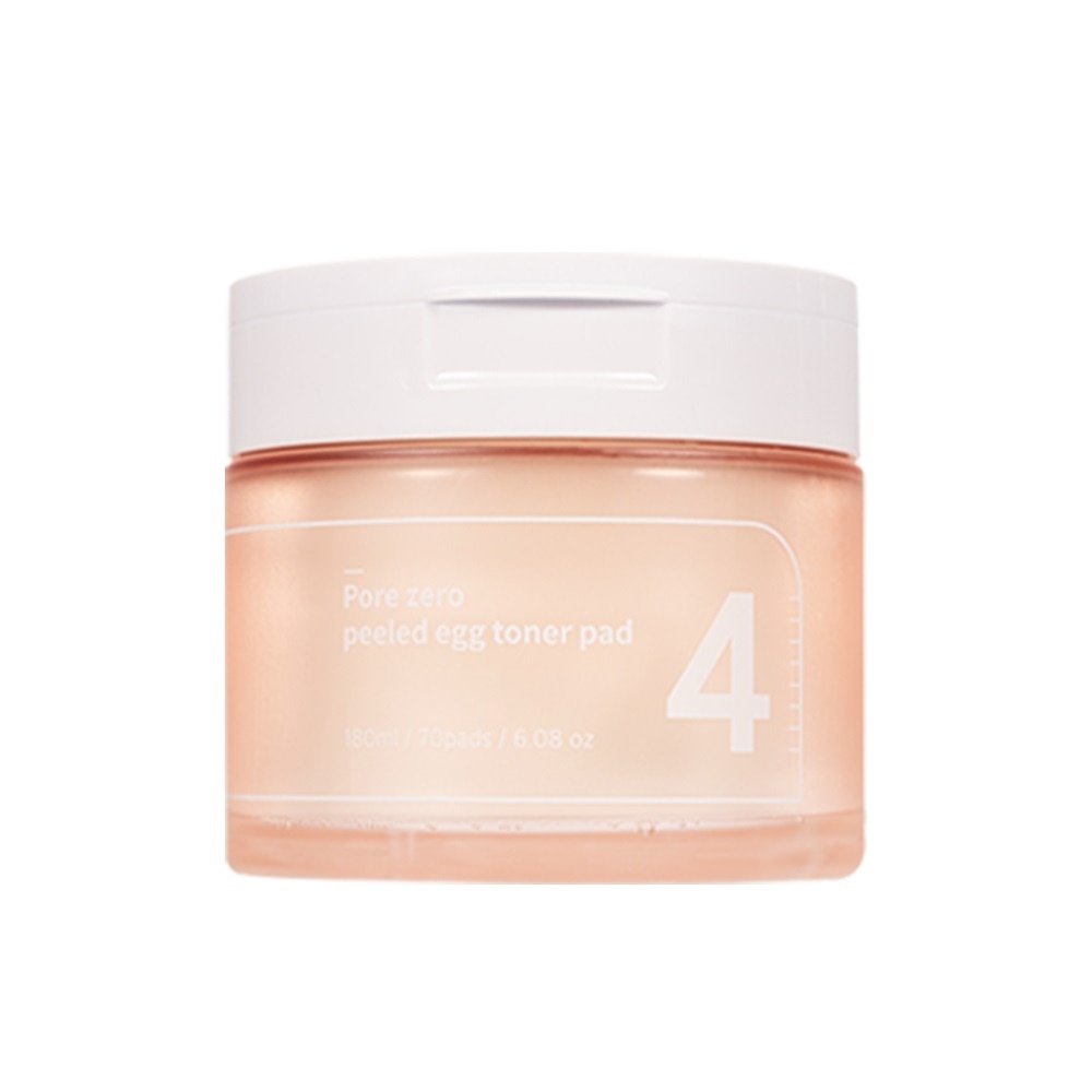 Nước Hoa Hồng Dạng Miếng Numbuzin No.4 Pore Zero Peeled Egg Toner Pad 70 Miếng/ 190ml