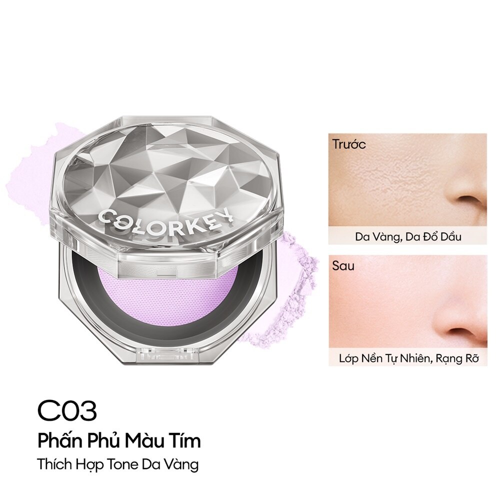 Phấn Phủ Dạng Bột Colorkey Lasting Naturally-Occurring Loose Powder 8g .#C03