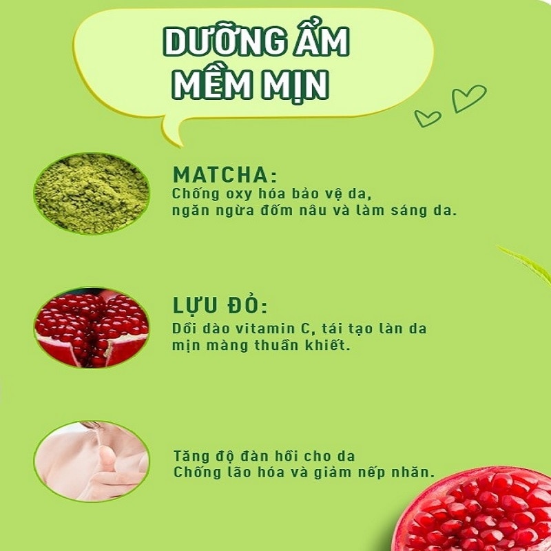 Sữa Tắm Hazeline Sáng Mịn Rạng Ngời Matcha Lựu Đỏ 1kg
