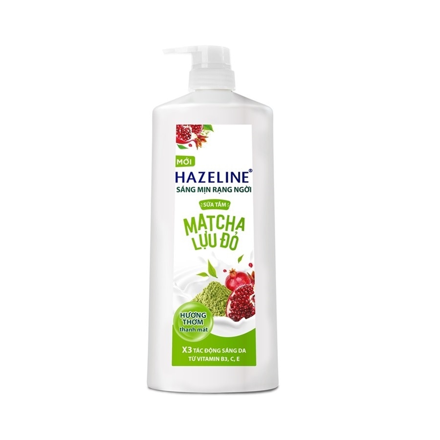 Sữa Tắm Hazeline Sáng Mịn Rạng Ngời Matcha Lựu Đỏ 1kg