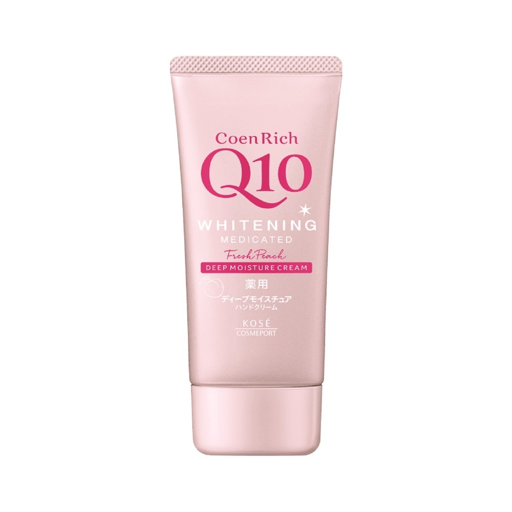 Kem Dưỡng Ẩm Da Tay Hương Đào Kosé Coen Rich Q10 Whitening Deep Moisture Cream Fresh Peach 80g
