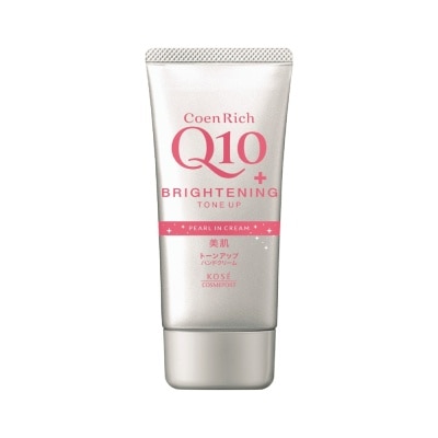 KOSÉ Kem Dưỡng Ẩm Sáng Da Tay Kosé Coen Rich Q10+ Brightening Tone Up Hand Cream 80g