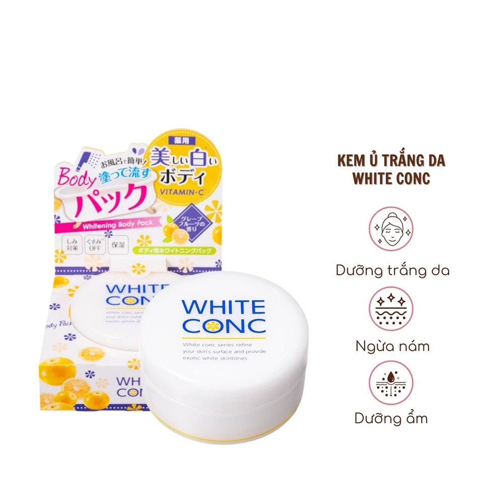 Kem Ủ Trắng Da Toàn Thân White Conc Whitening Body Pack CII 70g