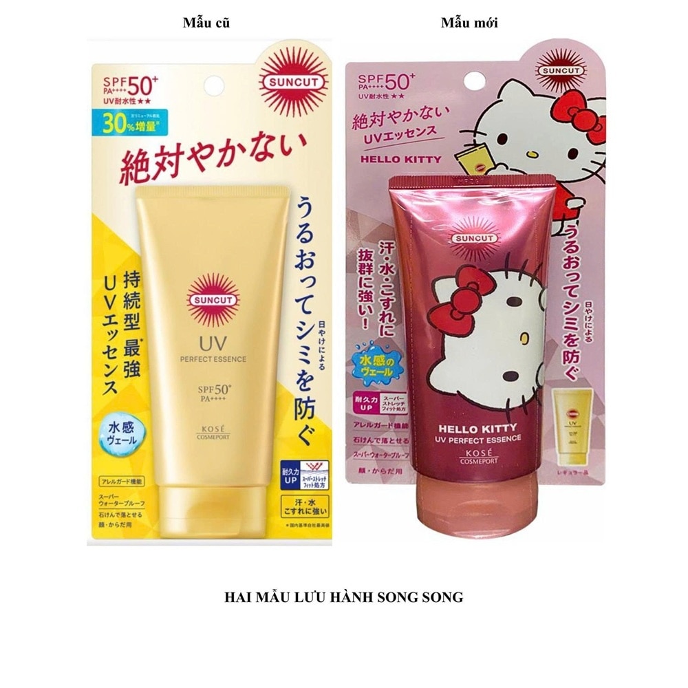 Kem Chống Nắng Chống Nước Kosé Suncut UV Perfect Essence Super Water Proof SPF50+ PA++++ 80g