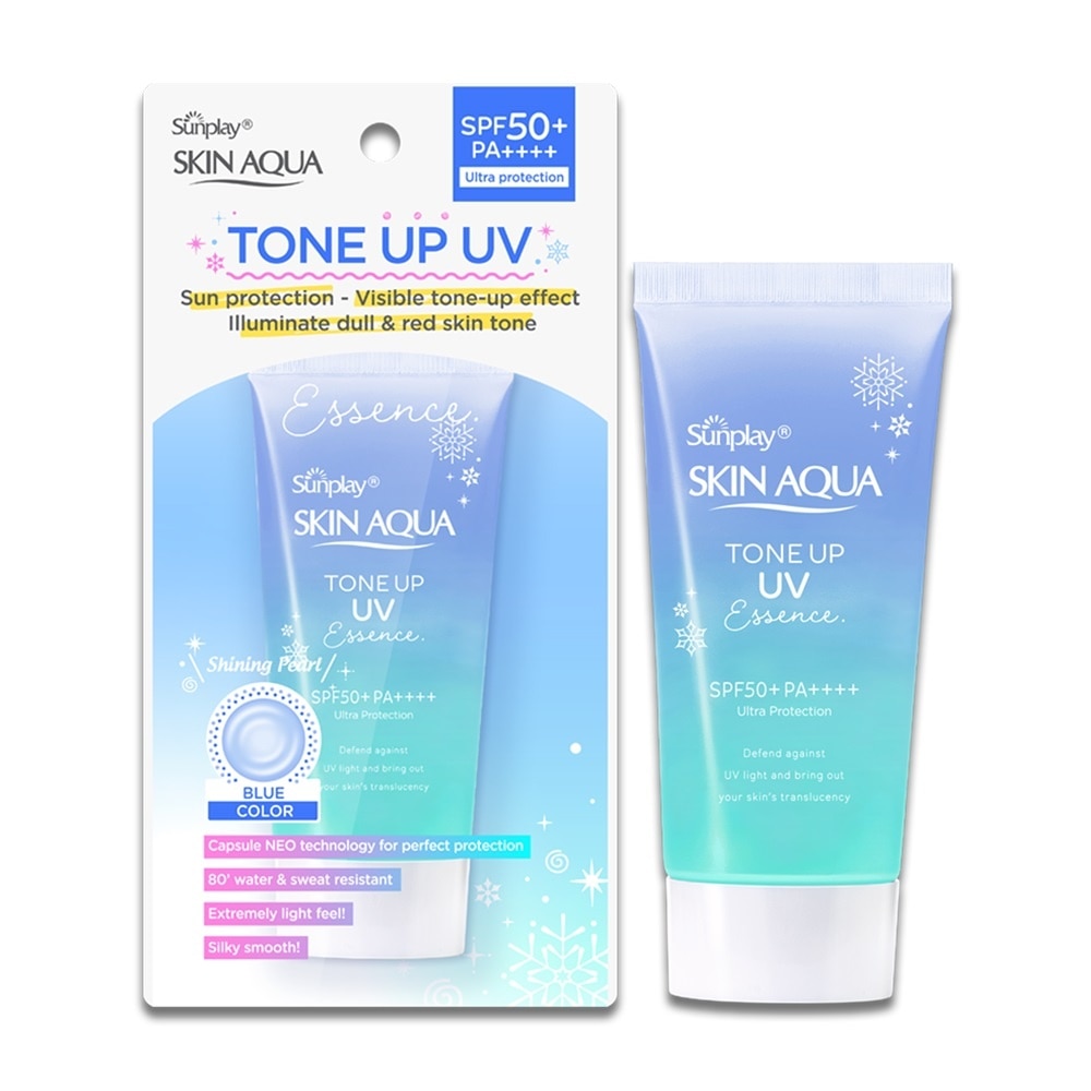 Tinh Chất Chống Nắng Sunplay Skin Aqua Hiệu Chỉnh Sắc Da Tone Up UV Blue SPF50+ PA++++ 50g