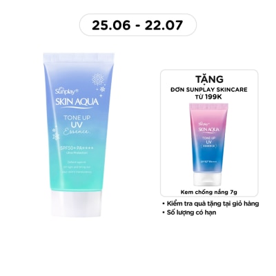 SUNPLAY - Tinh Chất Chống Nắng Sunplay Skin Aqua Hiệu Chỉnh Sắc Da Tone Up UV Blue SPF50+ PA++++ 50g