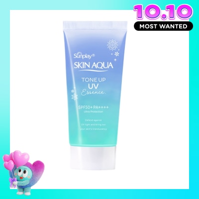 SUNPLAY Tinh Chất Chống Nắng Sunplay Skin Aqua Hiệu Chỉnh Sắc Da Tone Up UV Blue SPF50+ PA++++ 50g image
