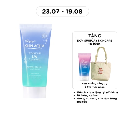 SUNPLAY - Tinh Chất Chống Nắng Sunplay Skin Aqua Hiệu Chỉnh Sắc Da Tone Up UV Blue SPF50+ PA++++ 50g image