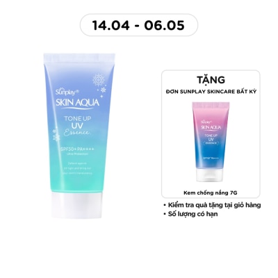 SUNPLAY - Tinh Chất Chống Nắng Sunplay Skin Aqua Hiệu Chỉnh Sắc Da Tone Up UV Blue SPF50+ PA++++ 50g