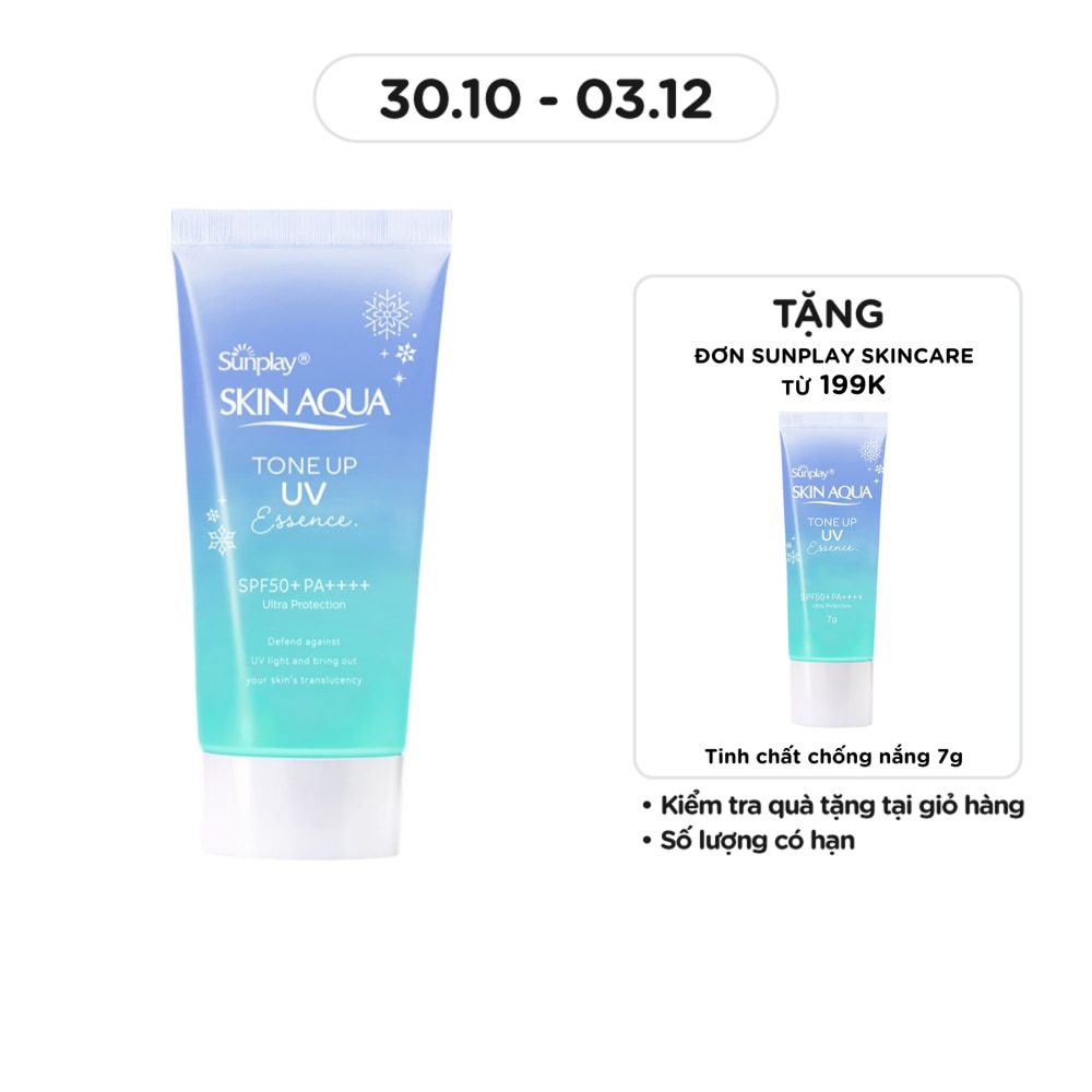 Tinh Chất Chống Nắng Sunplay Skin Aqua Hiệu Chỉnh Sắc Da Tone Up UV Blue SPF50+ PA++++ 50g