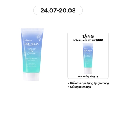 SUNPLAY Tinh Chất Chống Nắng Sunplay Skin Aqua Hiệu Chỉnh Sắc Da Tone Up UV Blue SPF50+ PA++++ 50g