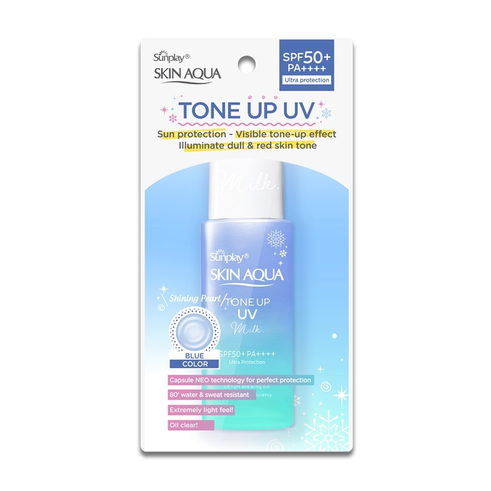 Sữa Chống Nắng Sunplay Skin Aqua Hiệu Chỉnh Sắc Da Tone Up UV Milk Blue SPF50+ PA++++ 50g