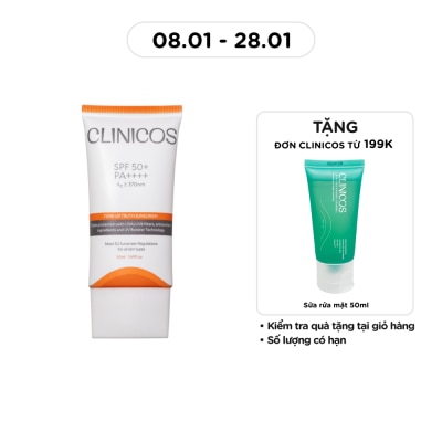 CLINICOS Kem Chống Nắng Clinicos Tone Up Truth Sunscreen Nâng Tông Tự Nhiên SPF50+ PA++++ 50ml