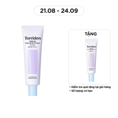 TORRIDEN Kem Chống Nắng Torriden Dive In Tone Up Sun Cream Purple SPF50+ PA++++ 60ml