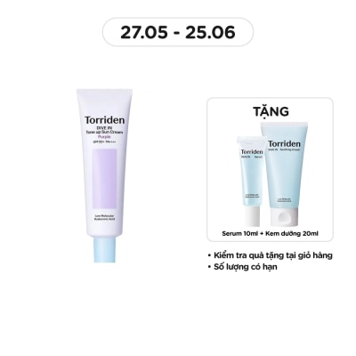 TORRIDEN Kem Chống Nắng Torriden Dive In Tone Up Sun Cream Purple SPF50+ PA++++ 60ml