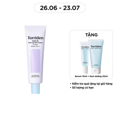 TORRIDEN Dive In Tone Up Sun Cream Purple SPF50+ PA++++ 60ml
