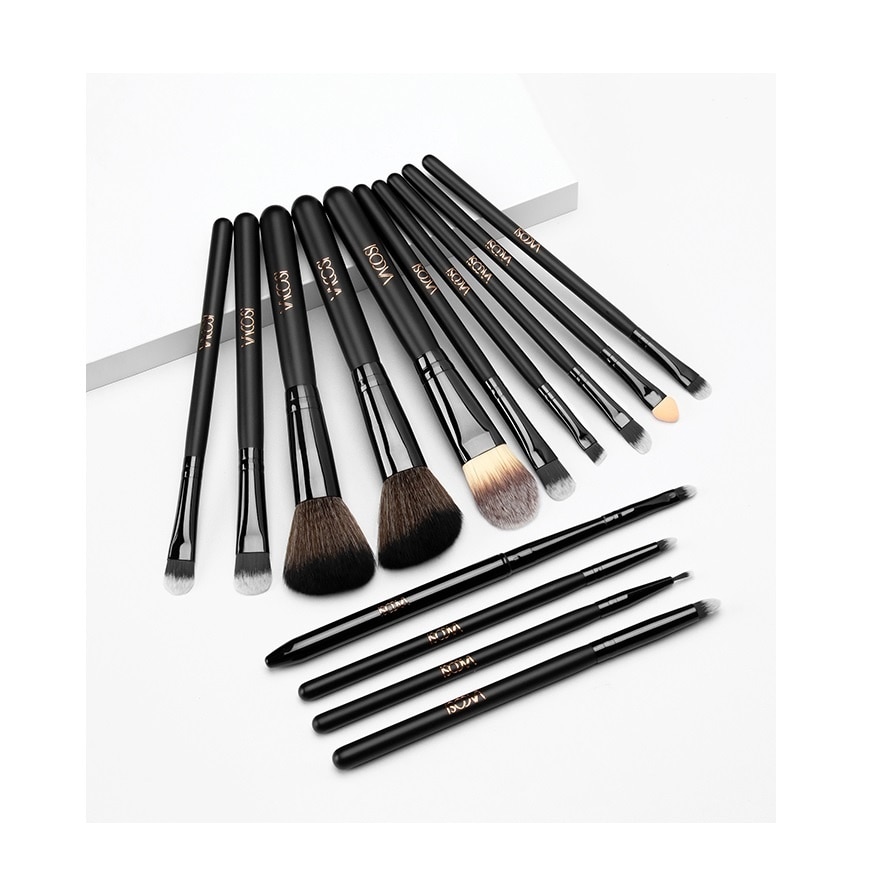 Bộ Cọ Vacosi 14 Cây & Bóp Da Cam Mars Mission Brush Set - BC36 14Pcs